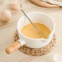 도자기저그 베이킹 세라믹 핸들 시럽 샐러드 라떼 그릇 믹싱, 900ML 왼쪽 입