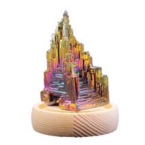 무지개 빛 비스무트 원석 광석 천연석 결정 장식품 소품