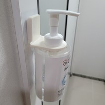 붙이는 샴푸 걸이 홀더 욕실 손소독제 손세정제 핸드워시 디스펜서 거치대, 투명+투명
