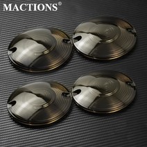 할리 커스텀 튜닝 4pcs 턴 시그널 라이트 렌즈 커버 투어링 로드 킹 파츠 호환품, 가벼운 렌즈 커버, 4개