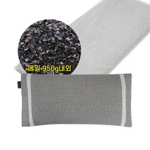 까사벨라 낮잠 숙면 수면 메밀베개 완성품(43x21cm) 베개, 누빔그레이