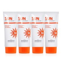 (4개)푸드어홀릭 멀티 선크림 70ml SPF50/PA+++, 4개