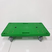 대신캐스타 DL-01B 달리 운반대차 750*450 (소) 무소음인라인바퀴 카트 접이식대차 사각대차 녹색대차 이사대차, 1개