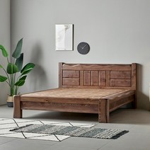 동서가구 S프리미엄 키퍼 소나무 통원목 짜맞춤 편백 인볼브 황토볼 퀸 Q 흙침대 DF642455, 엔틱