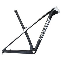 자전거 픽시 카본 프레임 lexon 풀 mtb 29 부스트 ​​14812mm t1000, 시트 포스트가 있는 흰색, 19