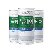 웰라이프 영양보충 대상웰라이프 뉴케어 당뇨식 (200ml x 30캔) 고단백 간식 노인식 영양균형식 체중조절, 20set