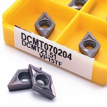 선반공구 터닝도구 10pcs 슈퍼 저렴한 가격 dcmt070204 vp15tf ue6020 us735 카바이드 인서트 내부 터닝 도구 페이스 엔드밀 선반 도구, dcmt070208 ue6020, 10개
