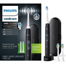 Philips Sonicare ProtectiveClean 5300 Rechargeable Electric Power Tooth브러쉬 Black HX6423/34