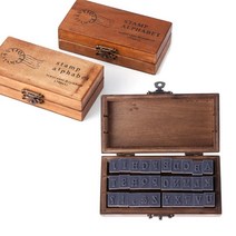 알파벳 스탬프 세트 영어 기호 도장 글자조립 우드 나무 도장, 단품, 단품