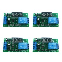 다 펄스 카운터 조절식 타이머 지연 턴 온오프 PLC 릴레이 모듈 DC 5V, [02] 1PCS 5V