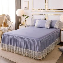 침대 스커트 매트리스 커버 pleated lace bed skirt 배드 스커트