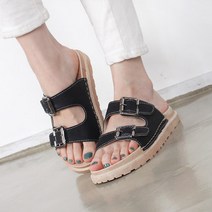 투버클 스트랩 캐주얼 스포티 슬리퍼 UH-11505