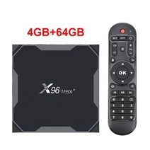 안드로이드 tv박스 ott 셋톱 박스 android 9.0 tv box smart tv box android x96 max plus amlogic s905x3 tvbox 2g, 협력사, 4GB 64GB