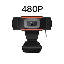 1080P 60Fps 풀 HD USB 미니 웹캠 카메라 마이크 내장 PC 컴퓨터 데스크탑 게이머 웹캐스트 화상 통화 회의 작업, 01 480P