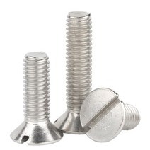 M3 접시 머리 볼트 GB68 스테인리스 스틸 304 메트릭 카운터 성크 나사산 슬롯 일자, M3 (20개), 18mm, 1개