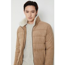 브렌우드 BRUAW22651CMX_코오롱 패션 에코 스웨이드 양털 카라 블루종 다운점퍼 (곤지암 모다아울렛)