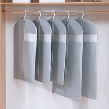 옷인쇄 홈 투명 가방 EVA 코트 주최자 스토리지 커버 먼지 걸이식 1 개/묶음, 02 GRAY_01 60x90cm