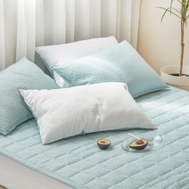 아이르 샤베트 선염 시어서커 누빔 패드, 피넛버터