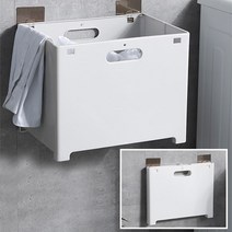 미니플 다용도 분리가능한 접이식 벽걸이 분리수거 세탁 빨래 수납 바구니, 그레이