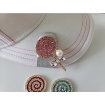 [캐디천국] 막대사탕 볼마커 골프악세사리 필드용품 버디용품 캐디용품, 핑크