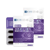 종근당 20100 저온 초임계 알티지 오메가3 루테인 지아잔틴 24 / 식물성캡슐 4중복합기능성 비타민D E, 30캡슐, 2박스
