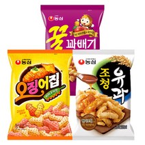 농심 오징어집 3봉 + 조청유과 3봉 + 꿀꽈배기 3봉, 단품