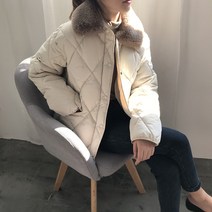 [4컬러] 퍼카라 누빔 웰론 숏 퀄팅패딩