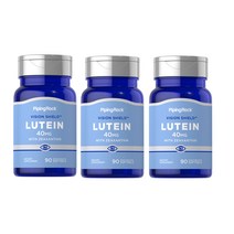 Piping Rock 3병 루테인 Lutein 40mg 제아잔틴 지아잔틴 2000mc 90 Softgels, 1세트