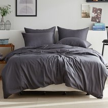 에스데코 MOC 모달 보들보들한 누빔이불커버풀세트SS 차콜