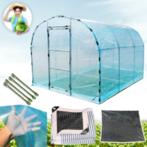 Baro 조립식 비닐하우스 차광막 강화형 소형 컨테이너 농막 창고 다육이, 2.5(가로)-5(세로)-2(높이)m, 강화형 (모서리 보강대4개)