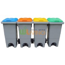 [쿠이]분리수거함(HDPE) (다용도함120L/페달형)~22353EA+V fyhfyh*656548911gX, 노랑_비닐(필름)류