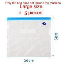 업소용 진공포장기 진공 기계 4 사양 재사용 식품 저장 가방 투명 주방 스토리지 펌프, 08 Large size 5piece