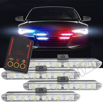 4x6leds stroboscopes fso 손전등 경찰 조명 스트로보 조명 led 비상 소방관 경고 성 노출증 그릴 자동차 트럭 구급차, 빨간색과 하얀색, 1 세트 6 주도