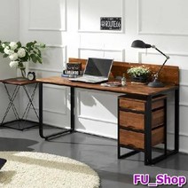 ForU419 멀바우 원목 책상 컴퓨터책상 독서실책상 학생책상 사무용책상, 블랙