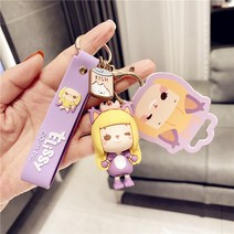 열쇠고리 극 큐티 공공의 어린 큐트 여신 모빌 키 끈 열쇠장식 선물 여학생 2757571491, 계집아이 앨리스 -보라색 첼시