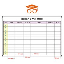 칠판박사 주차현황판 화이트보드, 주차현황판(소형)
