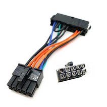 IBM Q77 B75 A75 Q75 마더 보드 18AWG 고품질 전원 공급 장치 케이블 용 Lenovo 24 핀 10 어댑터 코드, 01 1pc