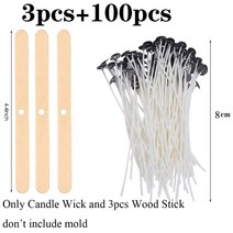 비 스틱 버블 큐브 양초 실리콘 몰드 아로마 테라피 석고 DIY 수제 비누 용품, 8cm 103pcs