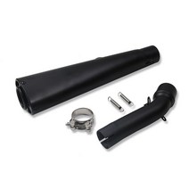 머플러 호환 혼다 Rebel CMX 500 배기 머플러 파이프 블랙 스테인리스 스틸 롱 타입 2017 오토바이 액세서, 한개옵션0