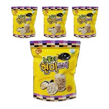 누룽지 현미스낵 160g X 4봉지 누룽지 현미 뻥튀기 쌀스낵 쌀과자 건강한과자 다이어트과자 현미과자
