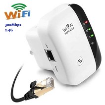중계기무선 리피터 와이파이 300Mbps 듀얼 안테나 부스터 장거리 익스텐더 5G 신호 증폭기, 300Mbps 화이트 B_미국 플러그