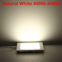파워딜 Ac/dc 12 v/24 v 울트라 얇은 디자인 3 w 6 9w12w 15 25 led 천장 recessed 그리드 downlight 광장, 01 Natural White_12 24V 15W
