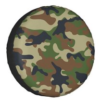 그린 브라운 군사 위장 스페어 휠 타이어 커버 랜드 크루저 프라도 육군 정글 카모 RV SUV 4WD 차량용, 08 8_03 16 inch