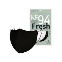 두코 KF94 브이콧대 후레쉬 마스크 새부리형 대형 국내생산 100매, KF94 브이콧대 후레쉬 마스크 블랙 100매