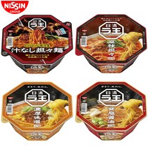 닛신 라오 컵라면 4개세트 일본 라왕라면 쇼유 미소 탄탄 국물없는 탄탄 세트