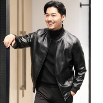 남성 캐주얼 가죽 코트 상의