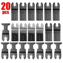 멀티커터날 만능커터날 만능 컷터날 세트20 100 pcs 다기능 진동 블레이드 바이메탈, 다목적 절단, type2- 20pcs b