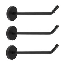 벽옷걸이 벽면 후크 돌출걸이 세트 피스고정형, 블랙 대 150mm(3개)
