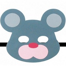 청양코리아 청양토이 동물 가면띠-쥐 5개 역할놀이가면 머리띠