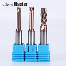 1 톱니 나사 밀링 커터 텅스텐 카바이드 스틸 CNC 가공 알루미늄 60 도 M1.2 M1.6 M2 M2.5 M3 M4 M5 M6 M8, M3X0.5X4X50 Full